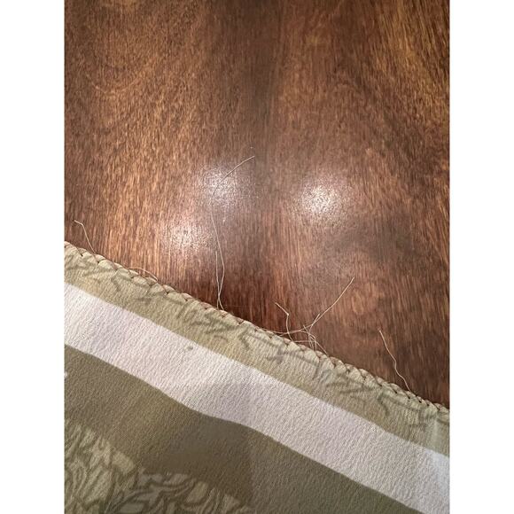 Women’s Yellow Floral Sheer Embellished Oversized Scarf Wrap - Picture 3 of 8